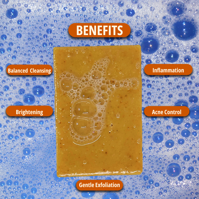 Orange Turmeric Facial Cleansing Bar