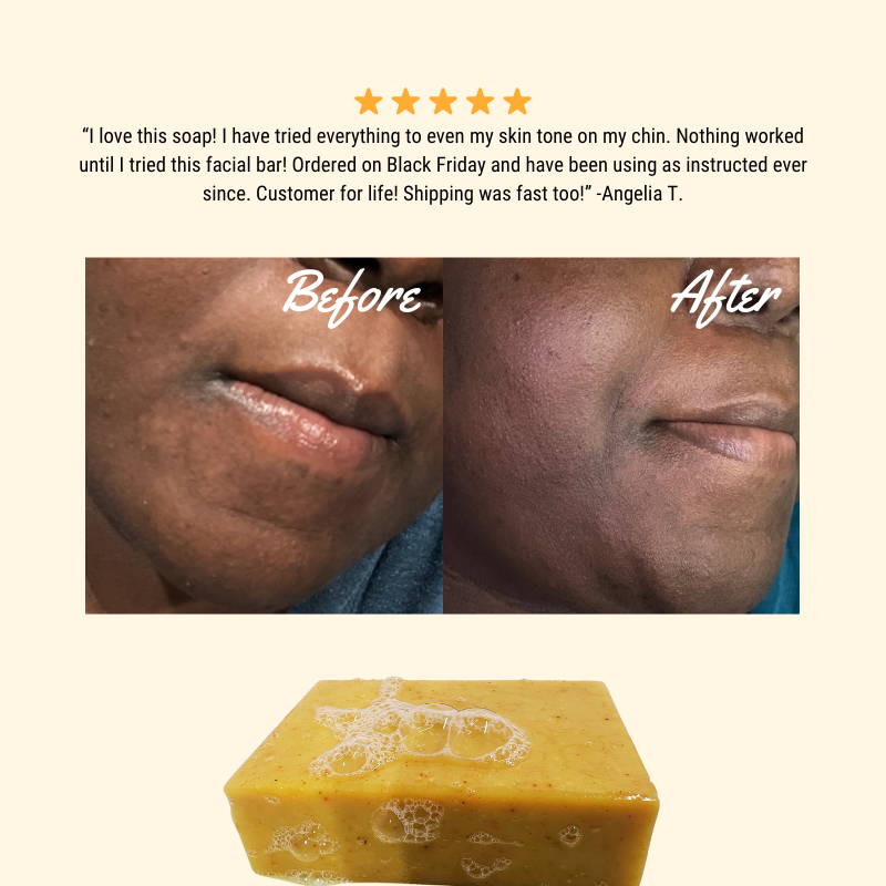 Orange Turmeric Facial Cleansing Bar